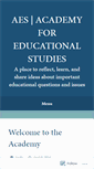 Mobile Screenshot of academyforeducationalstudies.org