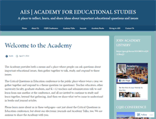 Tablet Screenshot of academyforeducationalstudies.org